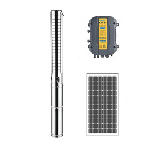 Bomba de água solar de 2200 watts, bomba solar de poço profundo submerso sem escova da agricultura